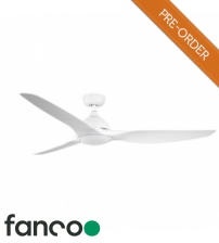 Fanco Horizon 2, 64" DC LED Ceiling Fan with Smart Remote Control in White